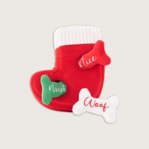 Naughty or Nice Stocking Enrichment Toy