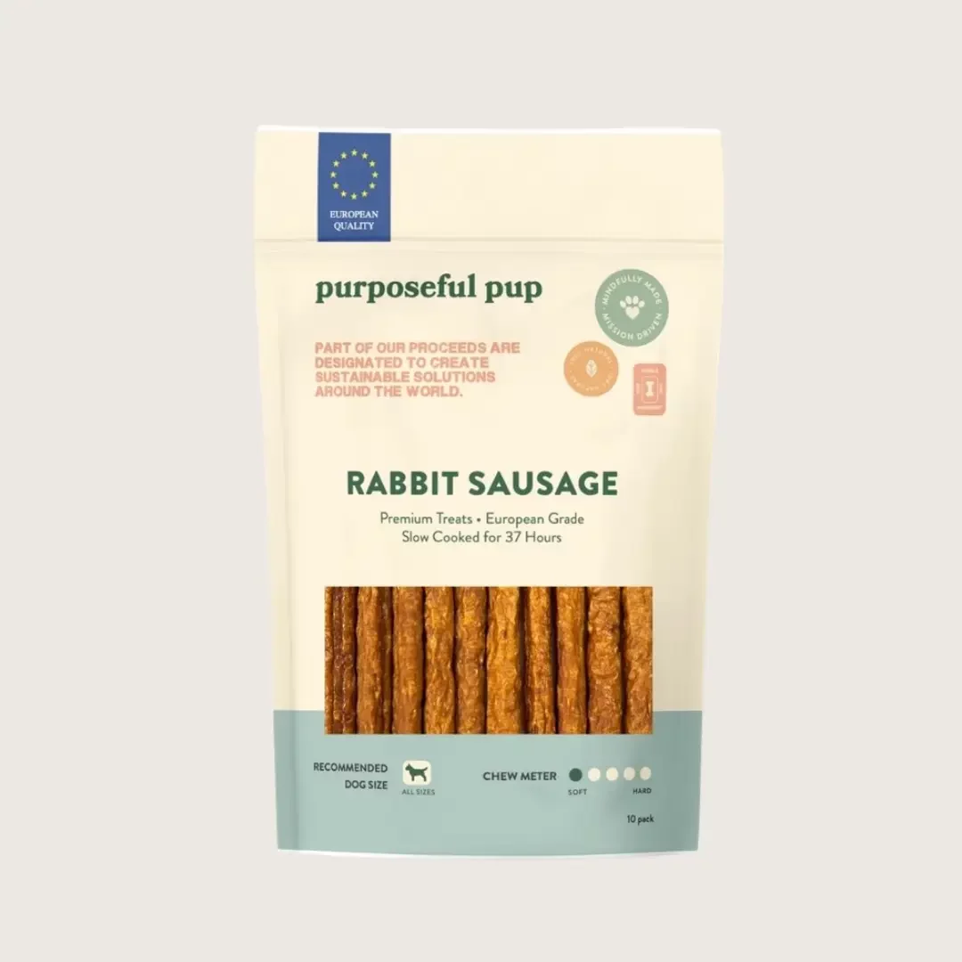 Purposeful Pup Treats - Rabbit Sausage 10 Pack